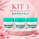 Desodorante em Creme Bio Instinto Naturíssimo Bioprotect Hipoalergênico Kit com 3 Potes de 55g