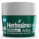 Desodorante em Creme Herbíssimo Action Antiperspirante 48h sem Álcool 55g Desodorante em Creme Herbíssimo Action Antiperspirante 48h sem Álcool 55g