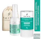 Desodorante Em Pedra Cristal 120g + Spray Melaleuca Herbia Natural