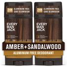 Desodorante Every Man Jack Amber & Sandalwood - 90ml (Pack com 2)