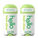 Desodorante hello Fresh Citrus sem alumínio 2 unidades 74 ml Desodorante hello Fresh Citrus sem alumínio 2 unidades 74 ml