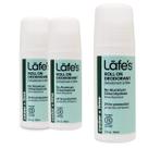 Desodorante Lafe's Natural Roll-On, 90 ml, sem alumínio, pacote com 3 Desodorante Lafe's Natural Roll-On, 90 ml, sem alumínio, pacote com 3
