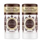Desodorante Lavanila Natural Sem Alumínio, 60 ml, 2 pacotes de baunilha pura