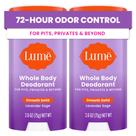 Desodorante Lume Whole Body Smooth Solid Stick 72h 75mL x2 Lavanda