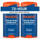 Desodorante Mando Whole Body para Homens - 72h de Proteção - Kit com 2 Unidades (150ml cada)