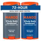 Desodorante Mando Whole Body para homens 72h Odor Control 150mL x2 Desodorante Mando Whole Body para homens 72h Odor Control 150mL x2