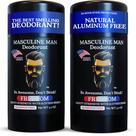Desodorante masculino masculino para homens, sem alumínio, 90 ml, pacote com 2