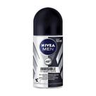 Desodorante Masculino Nivea Men Invisible For Black & White Clear, Roll-On 50Ml Desodorante Masculino Nivea Men Invisible For Black & White Clear, Roll-On 50Ml
