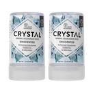 Desodorante mineral Crystal Travel Stick sem perfume 44 ml (pacote com 2)
