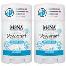 Desodorante MONA Brands UNSCENTED, totalmente natural, para crianças, pacote com 2 unidades
