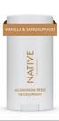 Desodorante Native de Vainilla y Sândalo 75g Desodorante Native de Vainilla y Sândalo 75g