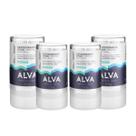 Desodorante Natural Pedra Cristal Alva Alemanha Kit (4 unid)