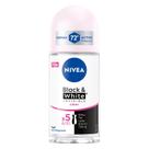 Desodorante NIVEA Invisible para preto e branco transparente 50mL (x3)