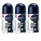 Desodorante NIVEA Men Roll-On Black & White 25 ml 3 unidades Desodorante NIVEA Men Roll-On Black & White 25 ml 3 unidades