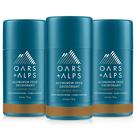 Desodorante Oars + Alps, sem alumínio, 75 ml, pacote com 3, Bergamot Grove