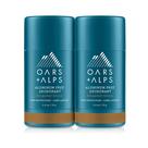 Desodorante Oars + Alps, sem alumínio, 75 ml, tamanho de viagem, pacote com 2