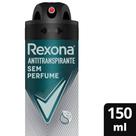 Desodorante Rexona Masculino Sem Perfume 150ml Desodorante Rexona Masculino Sem Perfume 150ml