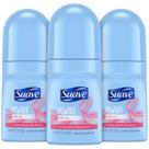 Desodorante Roll-On Suave Powder Fresh Scent para mulheres, pacote com 3 unidades