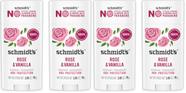 Desodorante Schmidt's Rose Vanilla Vegano 75 g, pacote com 4 Desodorante Schmidt's Rose Vanilla Vegano 75 g, pacote com 4