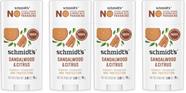 Desodorante Schmidt's Sandalwood Citrus Vegano 75 g - Pack com 4 Desodorante Schmidt's Sandalwood Citrus Vegano 75 g - Pack com 4