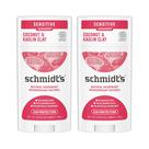 Desodorante Schmidt's sem alumínio, argila de coco e caulim, 75 ml, 2 unidades