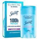 Desodorante Secret Stick Clinical Strength pH Balanced Gel Invisível 100h Proteção 45g