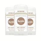 Desodorante sem alumínio HUMBLE BRANDS, vegano e livre de crueldade, formulado para peles sensíveis, simplesmente sem perfume, 2,5 onças (pacote com 3)
