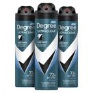 Desodorante Spray Degree Men Preto e Branco, 110 ml, pacote com 3
