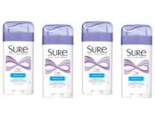 Desodorante Sure Original Solid Antitranspirante 80 ml (pacote com 4)