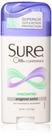 Desodorante Sure Original Solid, sem perfume, antitranspirante, 80 ml