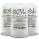 Desodorante Vital Green Crystal Potassium Alum 60g (3 unidades)