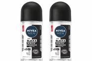 Desodorantes Roll On Nivea Men Black White 50 Ml Cd Kit com 02