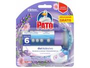 Desodorizador Sanitário Pato Gel Adesivo Lavanda 38g Ganhe Aplicador
