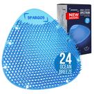 Desodorizante de mictório para tela, pacote com 24 unidades, Spargos Fresh 3D Wave Blue