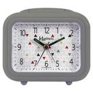 Despertador Analógico Quartzo Herweg 2651 024 Cinza