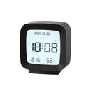 Despertador com tela LCD compacta digital com temperatura