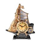 Despertador Creative Sailing Style Vintage Eur em forma de navio