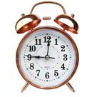 Despertador de metal dourado galvanizado de 4 polegadas com luz noturna Despertador de metal dourado galvanizado de 4 polegadas com luz noturna