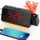 Despertador de projeção Mesqool com temperatura e umidade