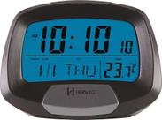 Despertador Digital Cinza Metálico Herweg 2977