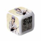 Despertador digital LED Bleachs Square para crianças 8x8x8cm