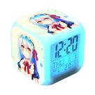 Despertador digital LED Slimes Square 8x8x8cm para crianças