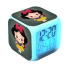Despertador digital LED Snow Whites Square 8x8x8cm