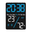 Despertador Digital Mesa 12/24 Horas, Temperatura, Umidade - Quarto, Escritório, Cozinha