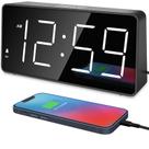 Despertador digital Peakeep para cabeceira de quarto com carregador USB