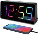 Despertador digital Peakeep para cabeceira de quarto com carregador USB