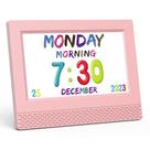 Despertador digital SENXINGYAN Kids com display de horário LED de 7 polegadas