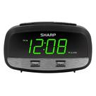 Despertador digital Sharp com duas portas USB FastCharge