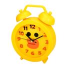 Despertador fofo em forma de pato para crianças de plástico amarelo