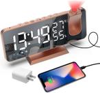 Despertador Hanaix Projection com rádio, carregador USB e monitor